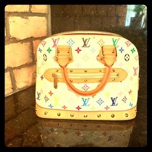 Multicolored Louis Vuitton Satchel Handbag!